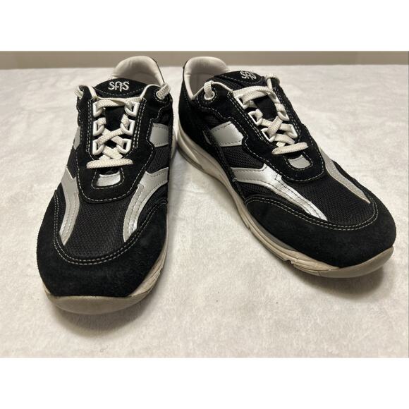 SAS Shoes Women’s Size 10 N Tour Mesh Black Gray Lace Up Sneaker Tripad Comfort - Picture 3 of 9